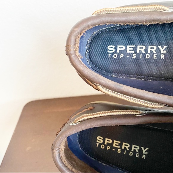 Sperry Topsider Brown Leather Boat Shoe Men’s 9M - Picture 7 of 8